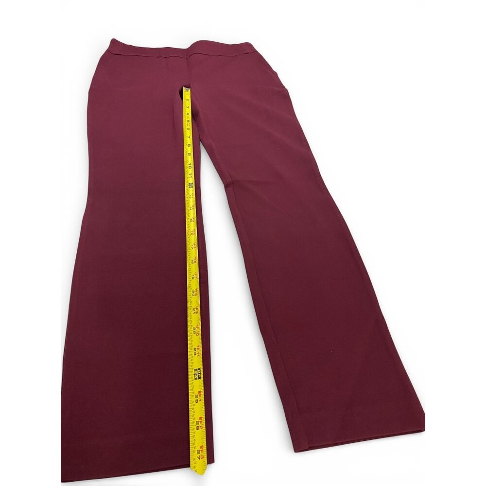 NWT Dalia Women’s Pull-on Ponte Pant, Mid-Rise Narrow Leg, Size S, Ruby - Picture 11 of 14